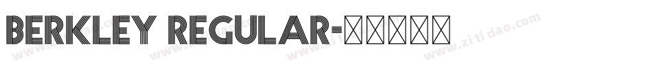 BERKLEY Regular字体转换